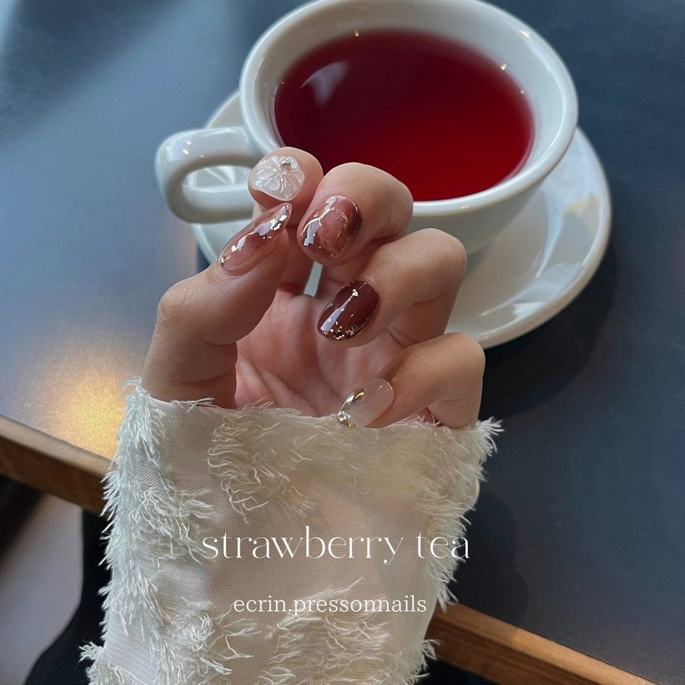 ストロベリーティー（Strawberry Tea）のネイルチップ